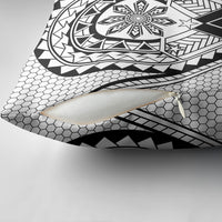 Philippines Batok Tribal Inspired Tattoo White Pillow Cover