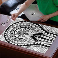 Philippines Batok Tribal Inspired Tattoo White Puzzle