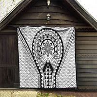 Philippines Batok Tribal Inspired Tattoo White Quilt