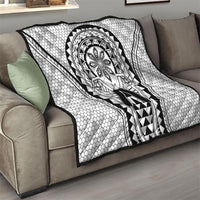 Philippines Batok Tribal Inspired Tattoo White Quilt