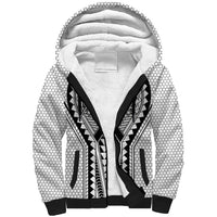 Philippines Batok Tribal Inspired Tattoo White Sherpa Hoodie