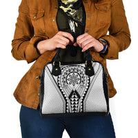 Philippines Batok Tribal Inspired Tattoo White Shoulder Handbag