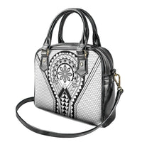 Philippines Batok Tribal Inspired Tattoo White Shoulder Handbag