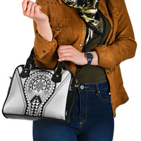 Philippines Batok Tribal Inspired Tattoo White Shoulder Handbag
