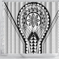 Philippines Batok Tribal Inspired Tattoo White Shower Curtain