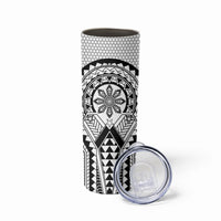 Philippines Batok Tribal Inspired Tattoo White Skinny Tumbler