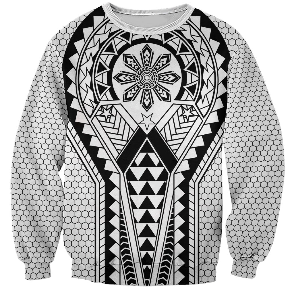 Philippines Batok Tribal Inspired Tattoo White Sweatshirt