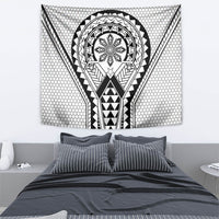 Philippines Batok Tribal Inspired Tattoo White Tapestry