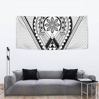 Philippines Batok Tribal Inspired Tattoo White Tapestry