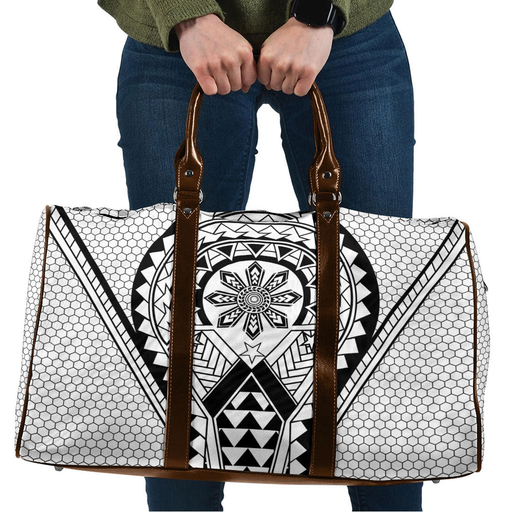 Philippines Batok Tribal Inspired Tattoo White Travel Bag