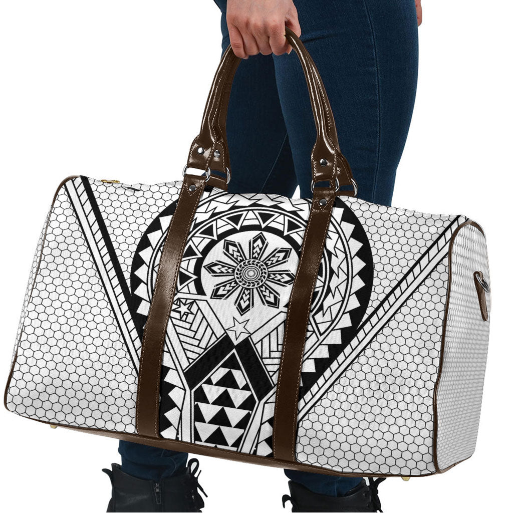 Philippines Batok Tribal Inspired Tattoo White Travel Bag