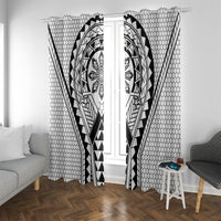 Philippines Batok Tribal Inspired Tattoo White Window Curtain