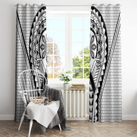 Philippines Batok Tribal Inspired Tattoo White Window Curtain
