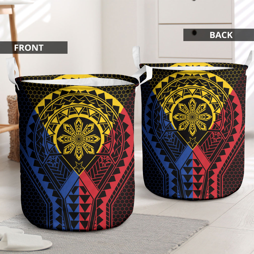 Philippines Batok Tribal Inspired Tattoo Laundry Basket