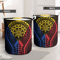 Philippines Batok Tribal Inspired Tattoo Laundry Basket