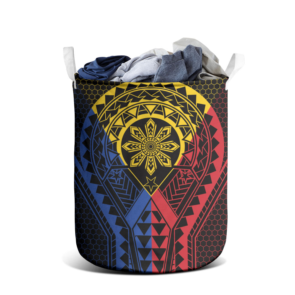 Philippines Batok Tribal Inspired Tattoo Laundry Basket