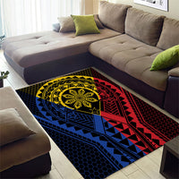 Philippines Batok Tribal Inspired Tattoo Area Rug