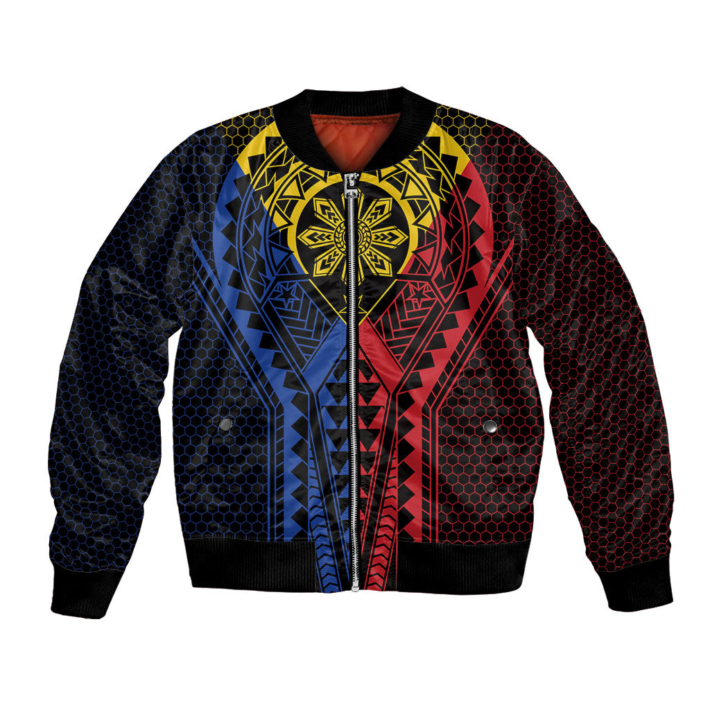 Philippines Batok Tribal Inspired Tattoo Bomber Jacket