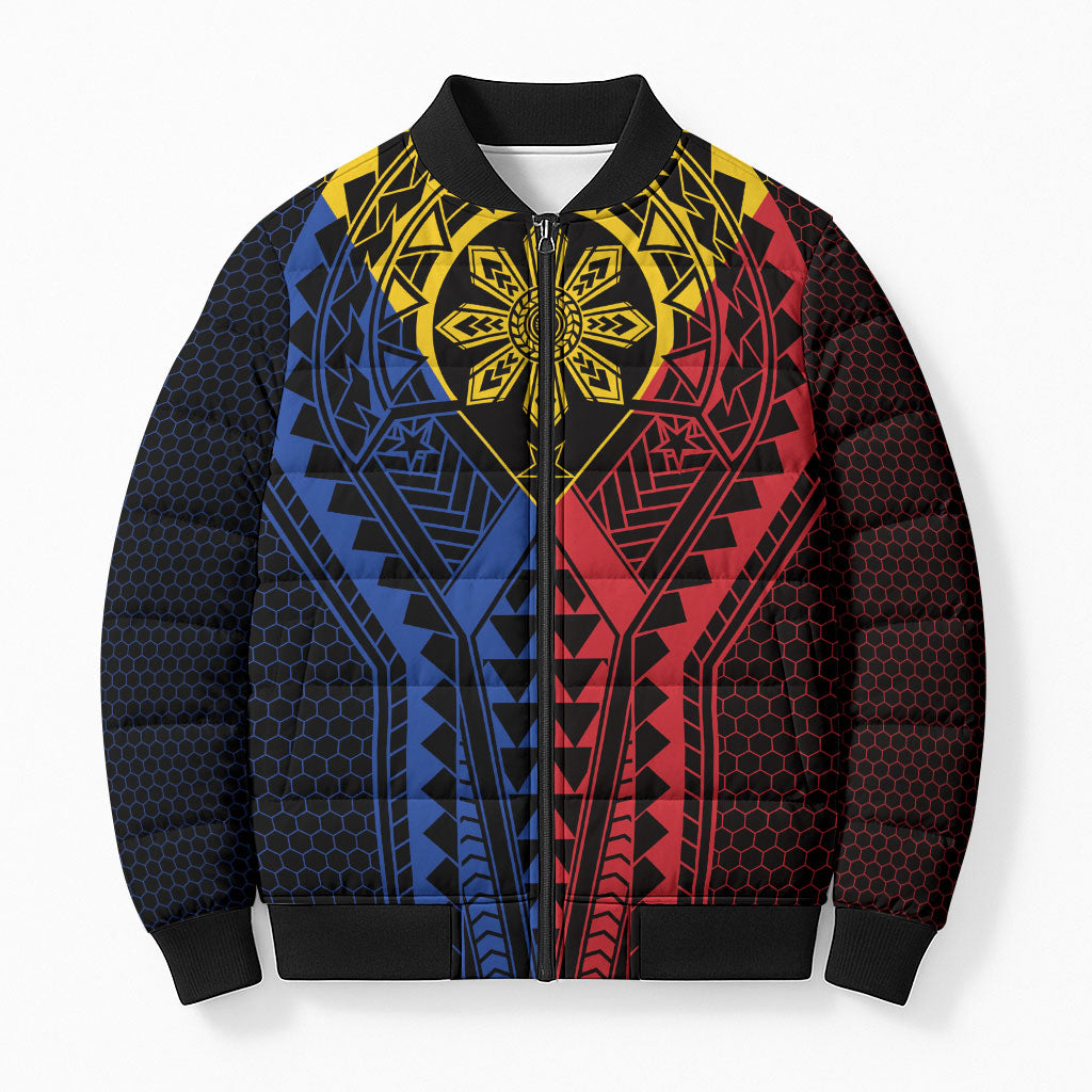 Philippines Batok Tribal Inspired Tattoo Bomber Puffer Jacket
