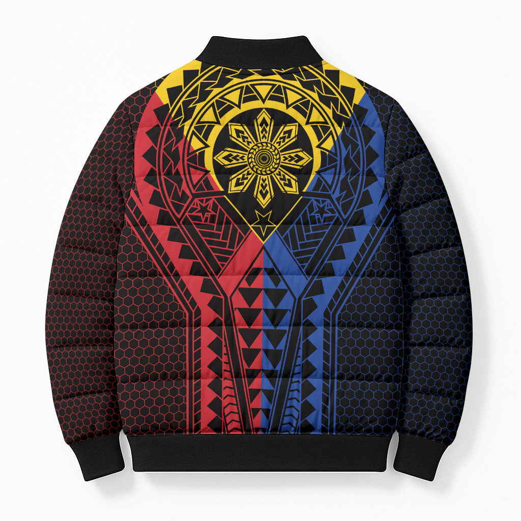 Philippines Batok Tribal Inspired Tattoo Bomber Puffer Jacket