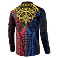 Philippines Batok Tribal Inspired Tattoo Button Sweatshirt