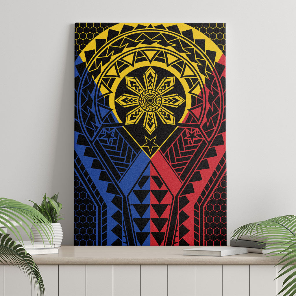 Philippines Batok Tribal Inspired Tattoo Canvas Wall Art