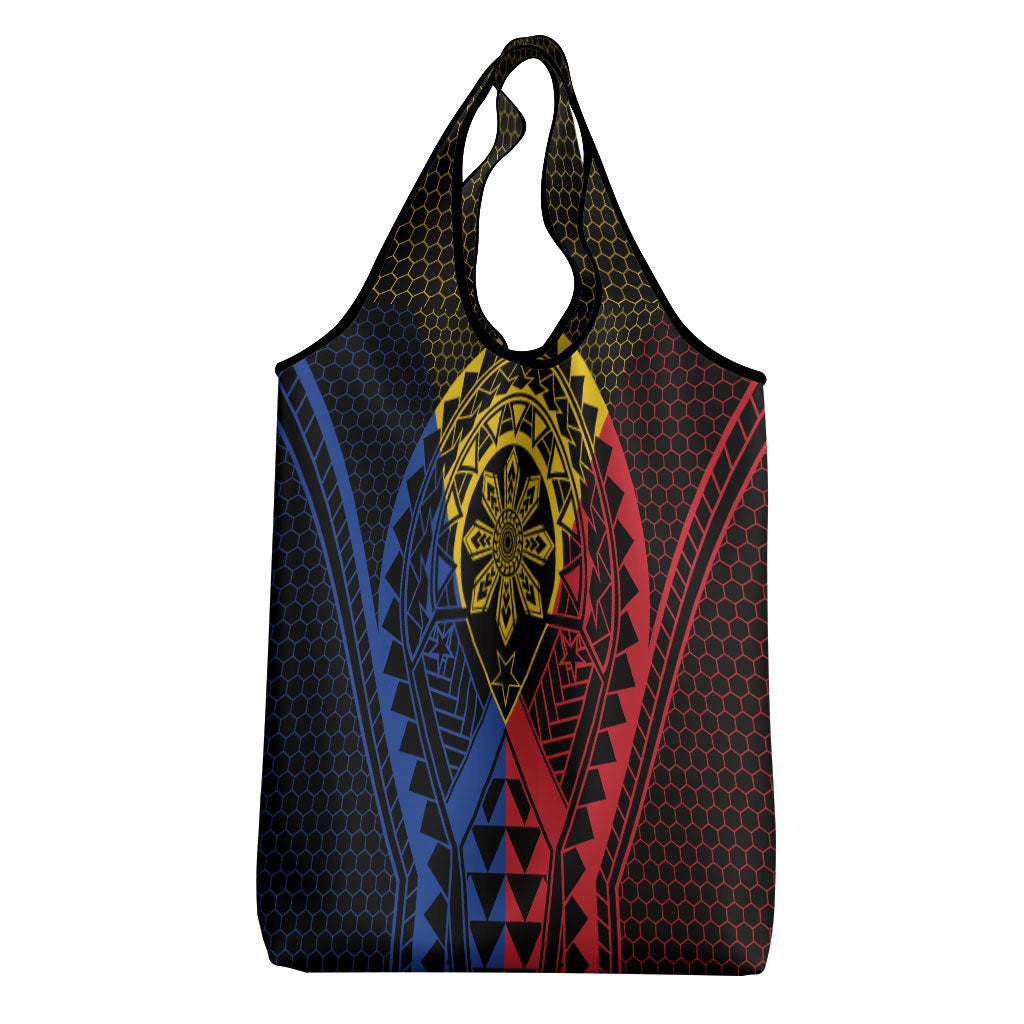 Philippines Batok Tribal Inspired Tattoo Grocery Bag