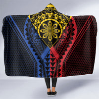 Philippines Batok Tribal Inspired Tattoo Hooded Blanket