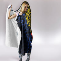 Philippines Batok Tribal Inspired Tattoo Hooded Blanket