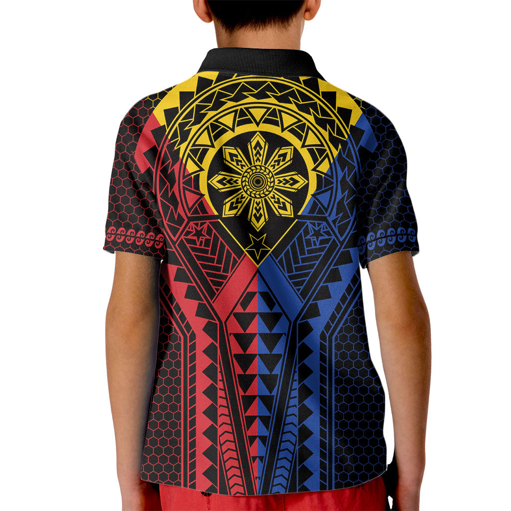 Philippines Batok Tribal Inspired Tattoo Kid Polo Shirt