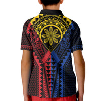 Philippines Batok Tribal Inspired Tattoo Kid Polo Shirt