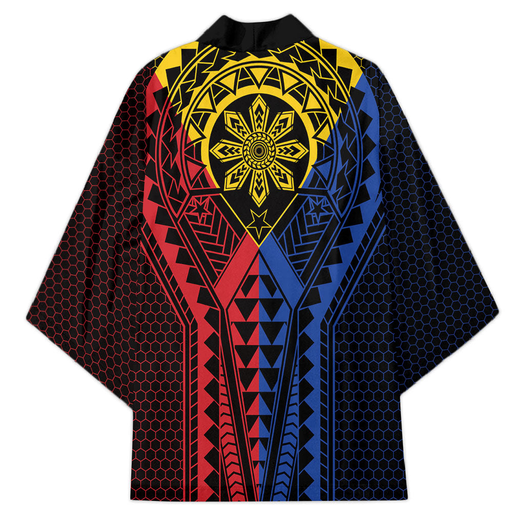 Philippines Batok Tribal Inspired Tattoo Kimono
