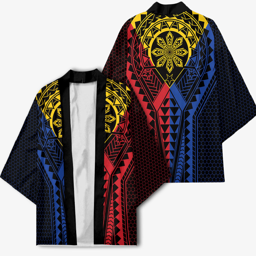 Philippines Batok Tribal Inspired Tattoo Kimono