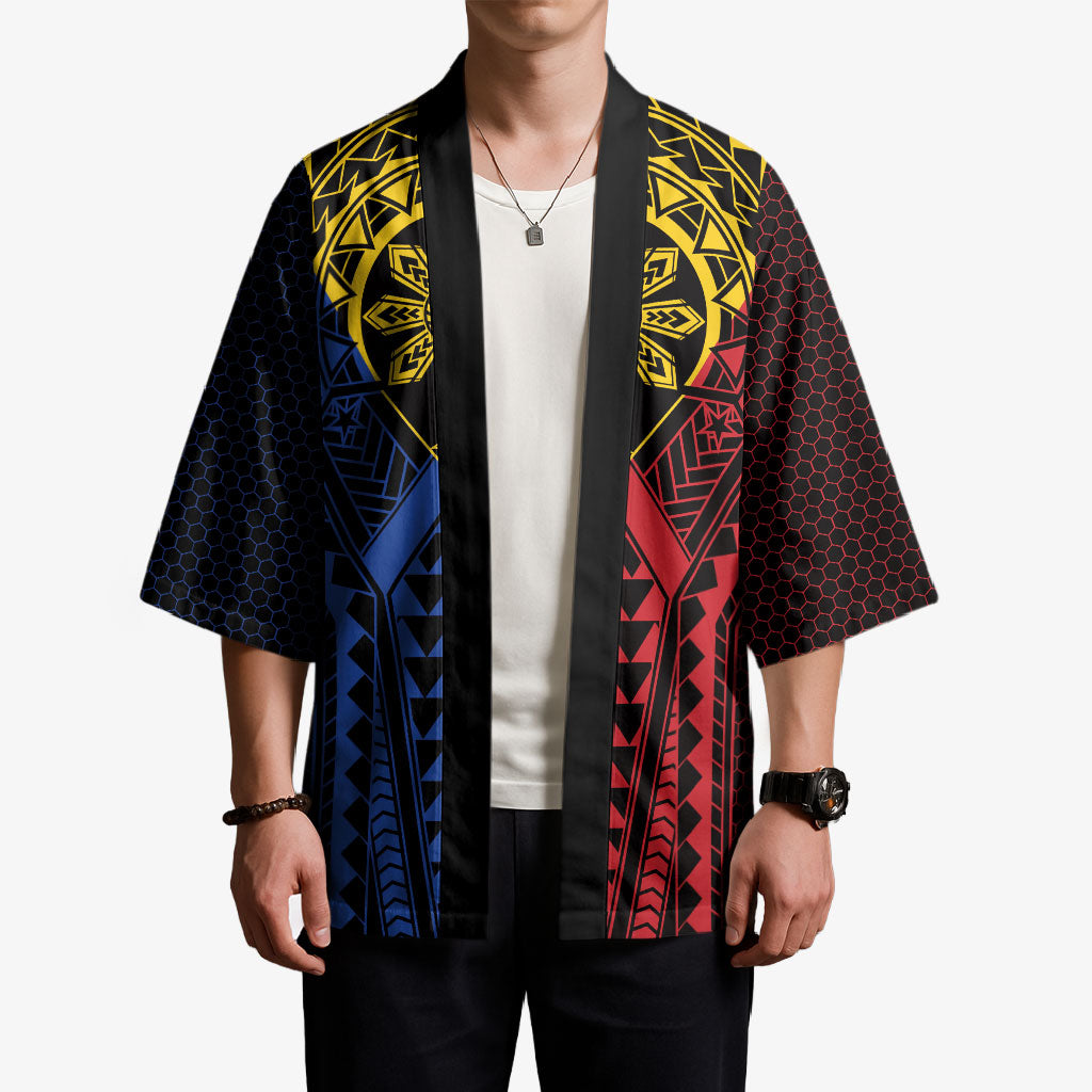 Philippines Batok Tribal Inspired Tattoo Kimono