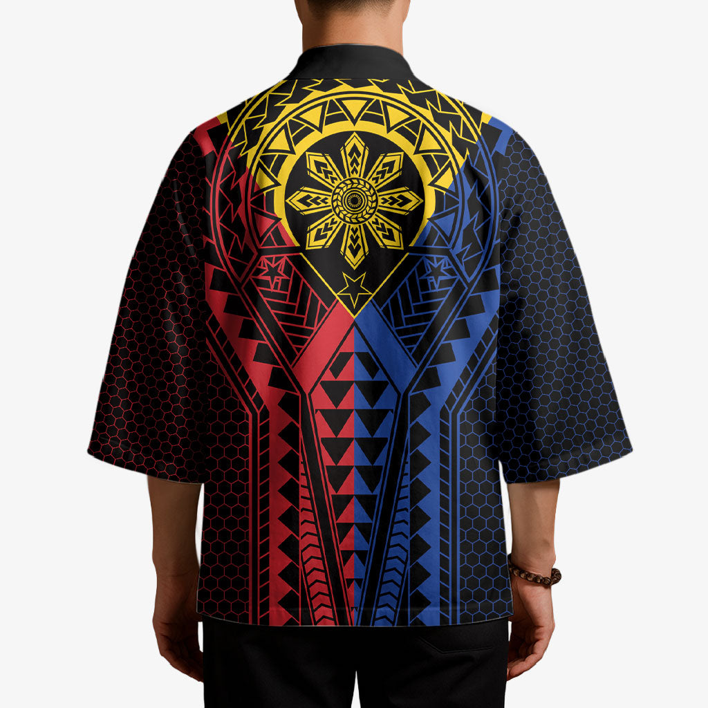 Philippines Batok Tribal Inspired Tattoo Kimono
