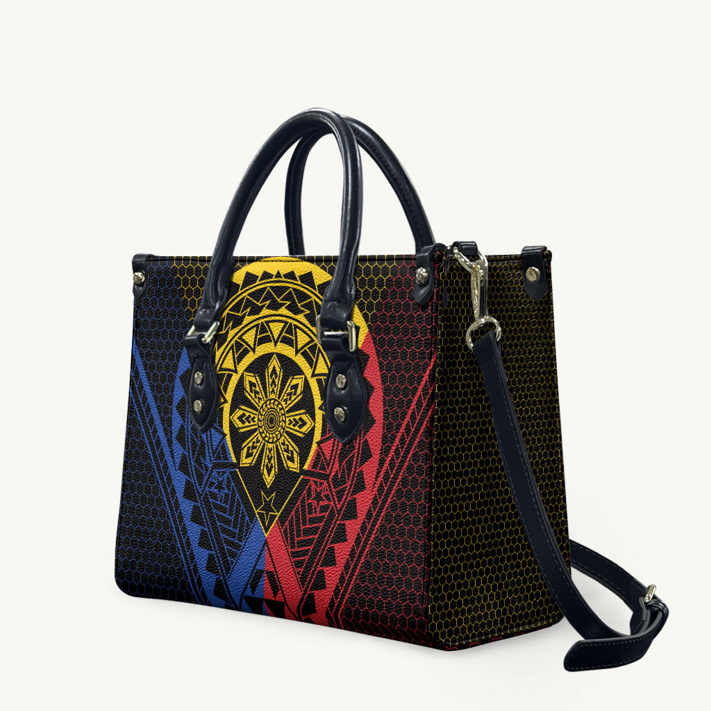 Philippines Batok Tribal Inspired Tattoo Leather Bag