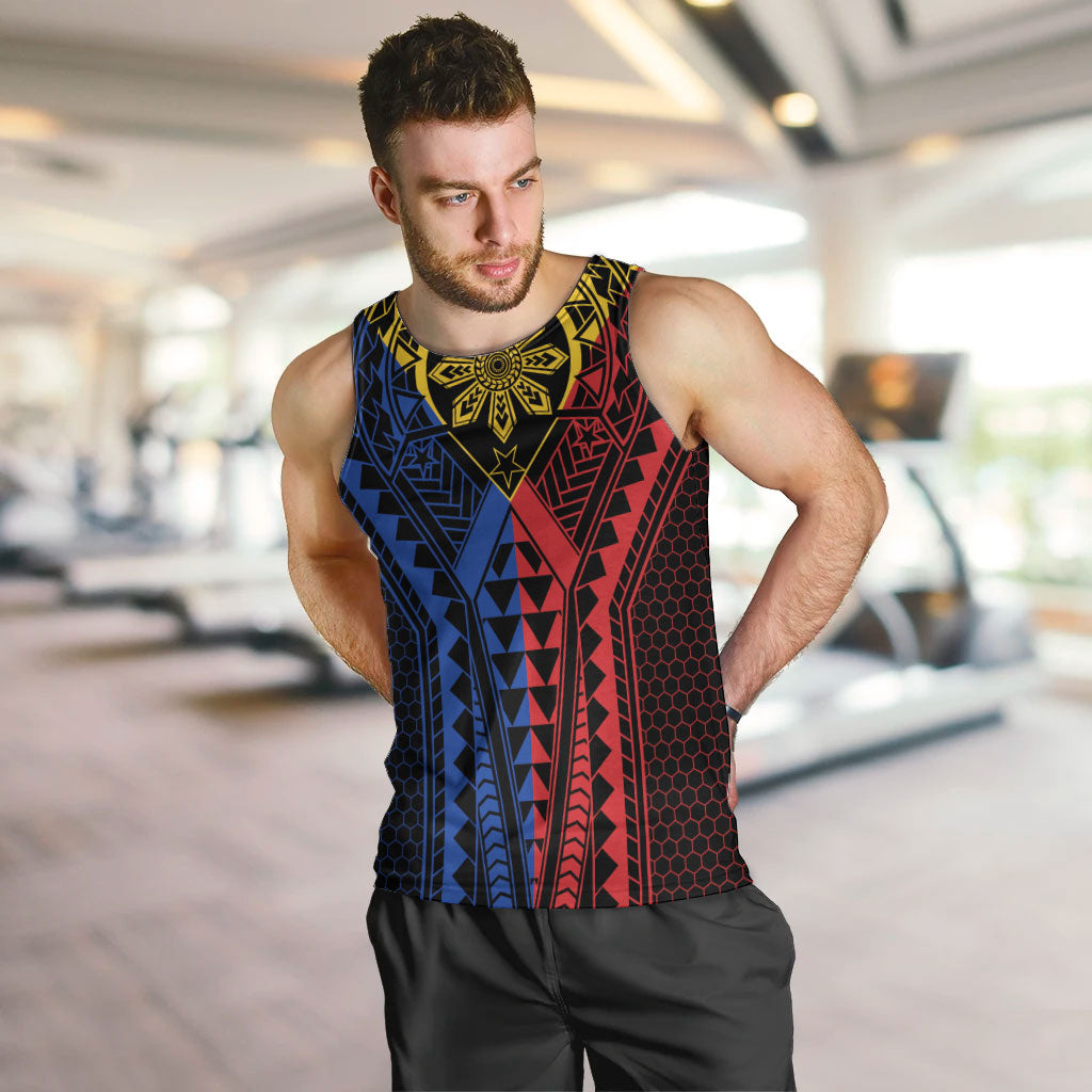 Philippines Batok Tribal Inspired Tattoo Men Tank Top
