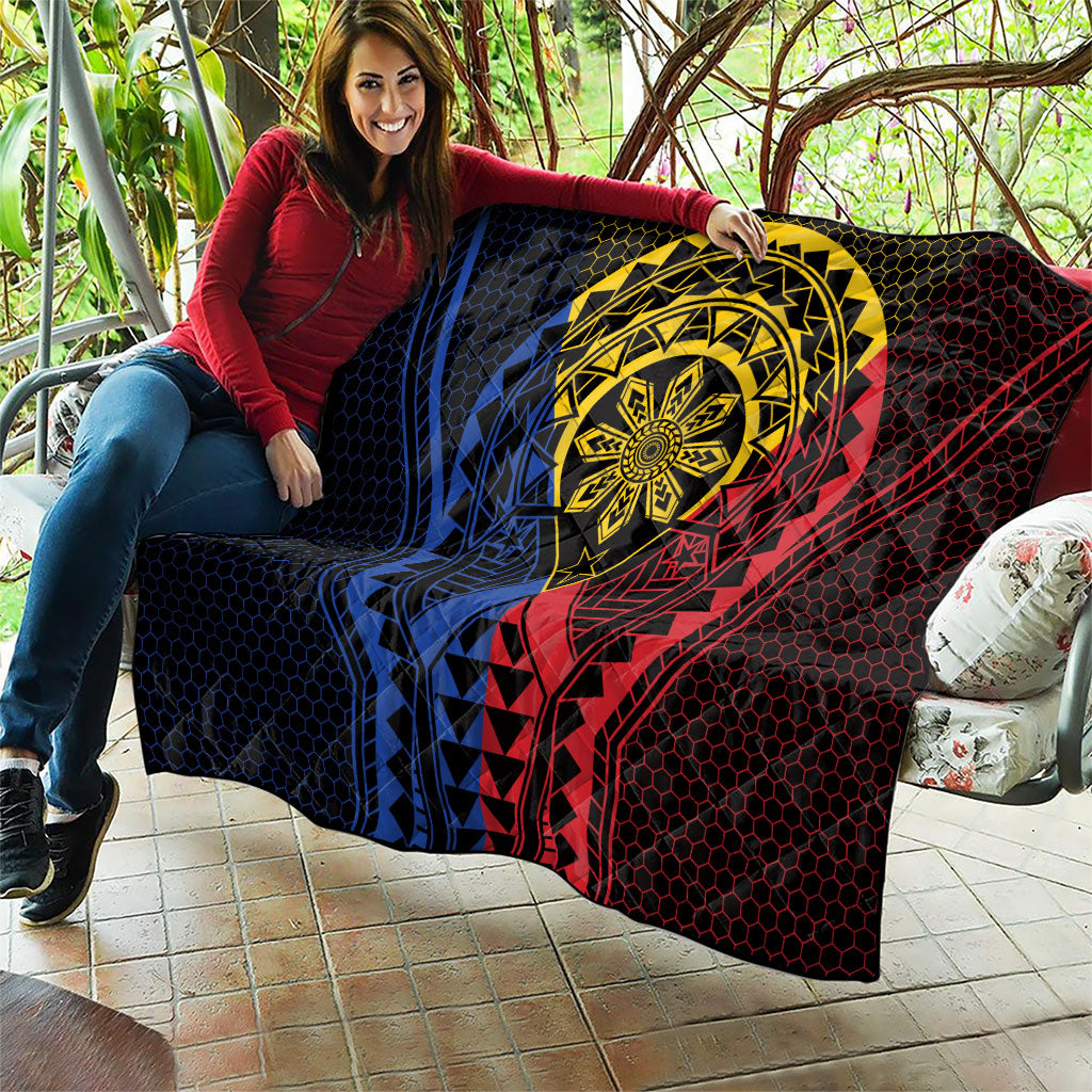 Philippines Batok Tribal Inspired Tattoo Quilt