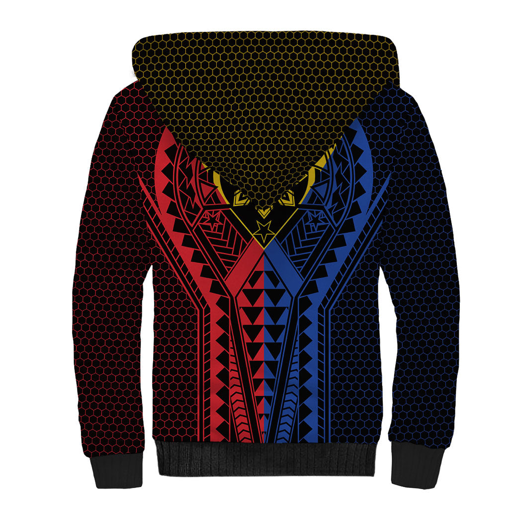 Philippines Batok Tribal Inspired Tattoo Sherpa Hoodie