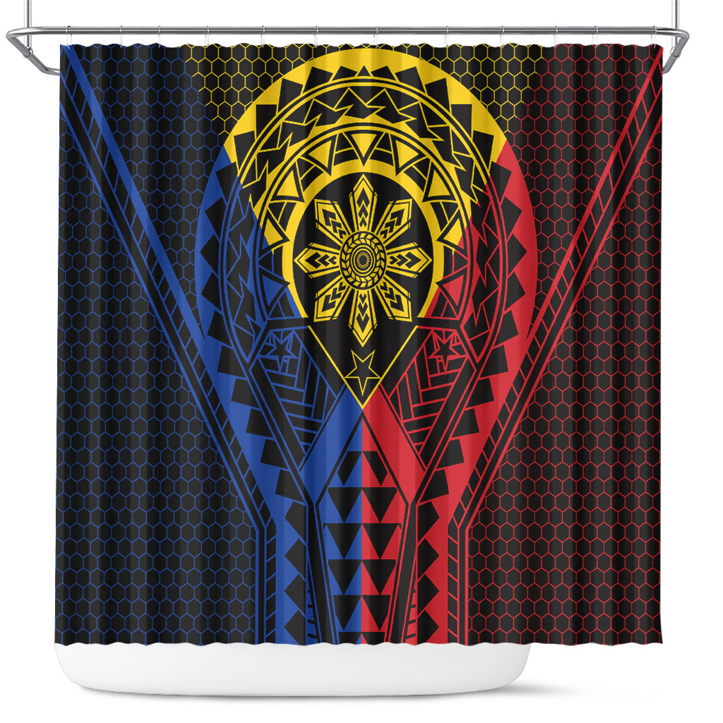 Philippines Batok Tribal Inspired Tattoo Shower Curtain