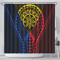 Philippines Batok Tribal Inspired Tattoo Shower Curtain