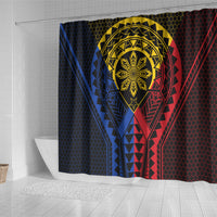 Philippines Batok Tribal Inspired Tattoo Shower Curtain