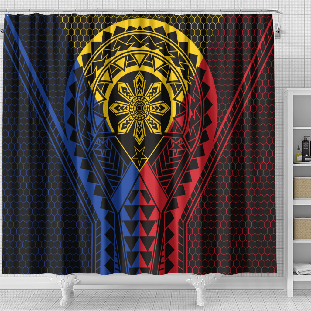 Philippines Batok Tribal Inspired Tattoo Shower Curtain