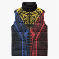 Philippines Batok Tribal Inspired Tattoo Sleeveless Puffer Jacket