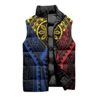 Philippines Batok Tribal Inspired Tattoo Sleeveless Puffer Jacket