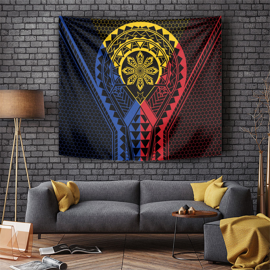 Philippines Batok Tribal Inspired Tattoo Tapestry