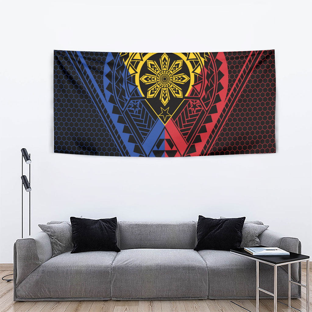 Philippines Batok Tribal Inspired Tattoo Tapestry