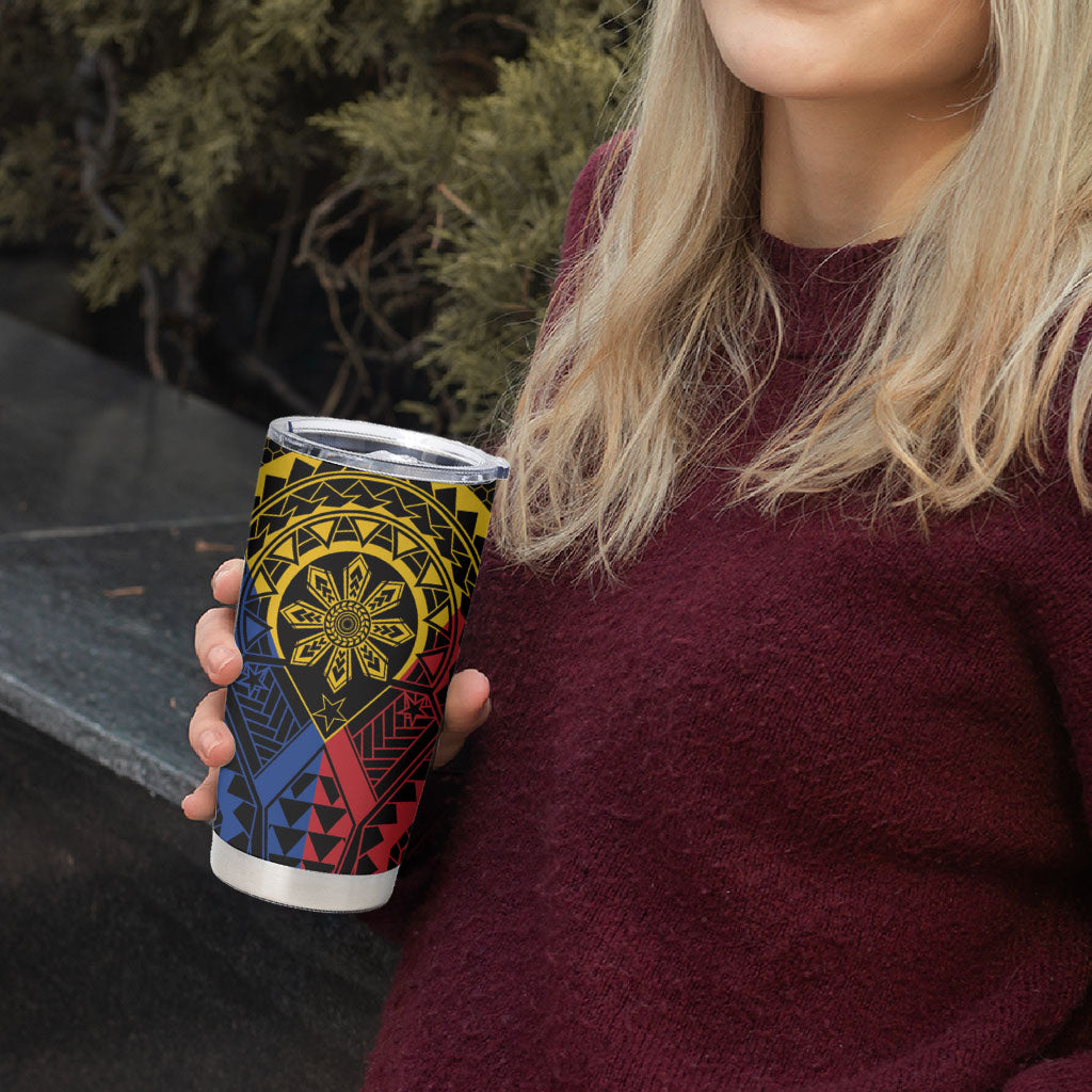 Philippines Batok Tribal Inspired Tattoo Tumbler Cup