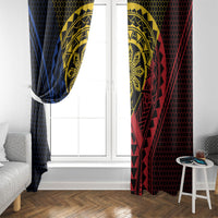 Philippines Batok Tribal Inspired Tattoo Window Curtain