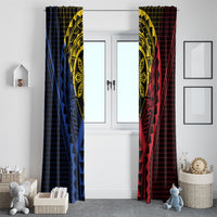Philippines Batok Tribal Inspired Tattoo Window Curtain